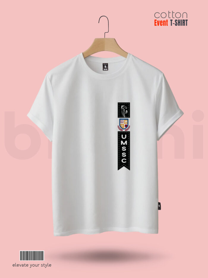 Cotton Event T-Shirt with Custom Print for School, College & University