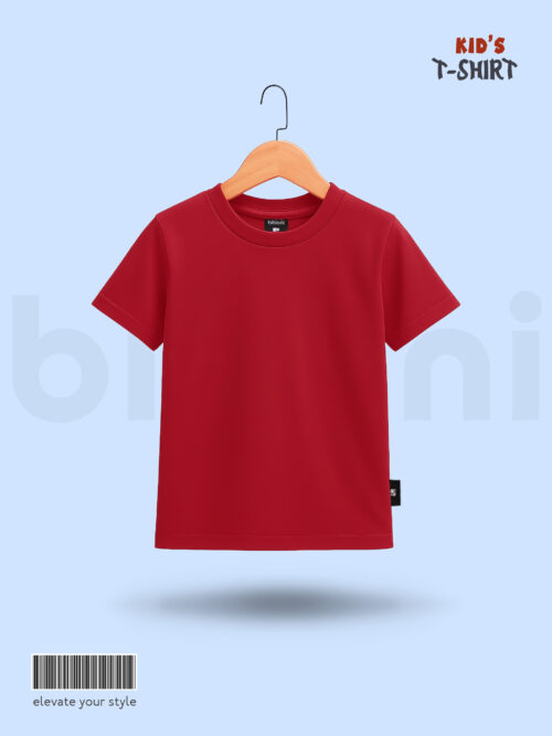 Maroon Kids T-Shirt – Cotton, Premium & Comfortable