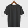 Men's Black Drop Shoulder T-Shirt – Oversized, Trendy & Comfortable