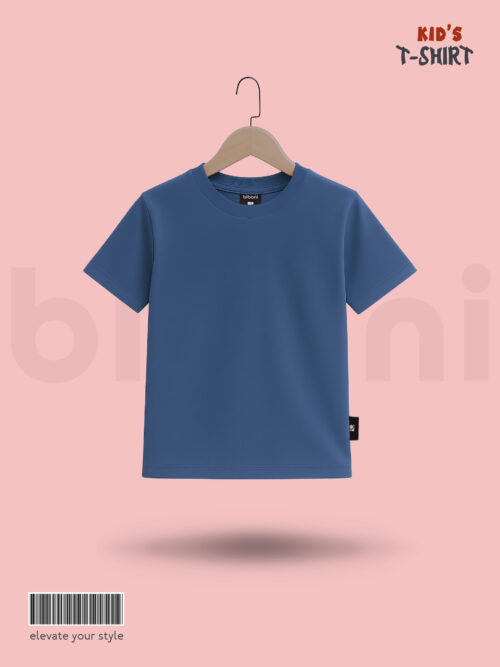 Steel blue Kids T-Shirt - Comfortable & Stylish for Children