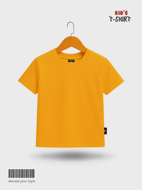 Soft Yellow Cotton Kids T-Shirt for Boys & Girls Comfortable & Trendy