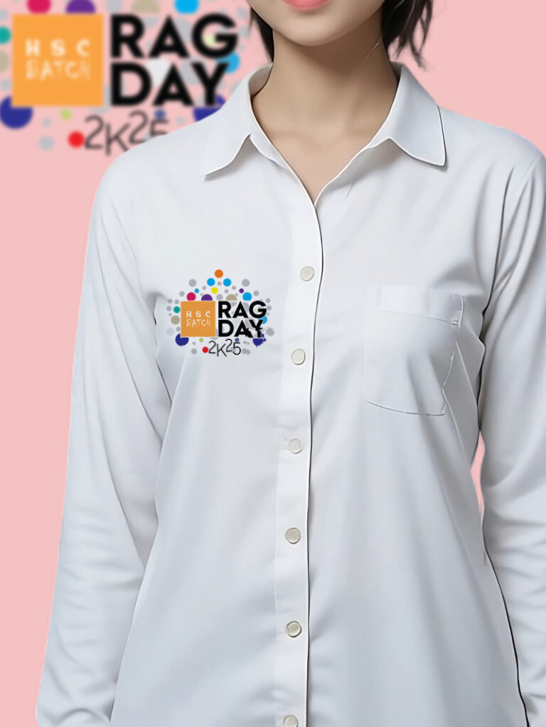 Rag Day Shirt with Custom Print for School, College & University - Biboni