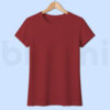 Maroon T-Shirt for Women Stylish & Comfortable