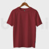 Maroon Drop Shoulder T-Shirt – Oversized, Trendy & Comfortable