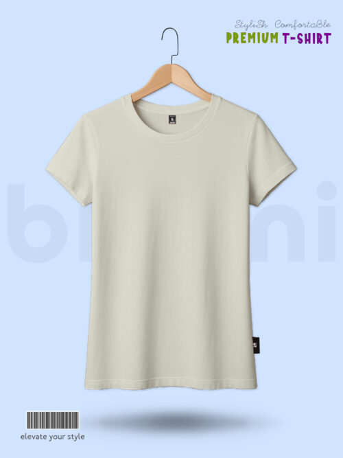 Beige T-Shirt for Women Stylish & Comfortable daily wear