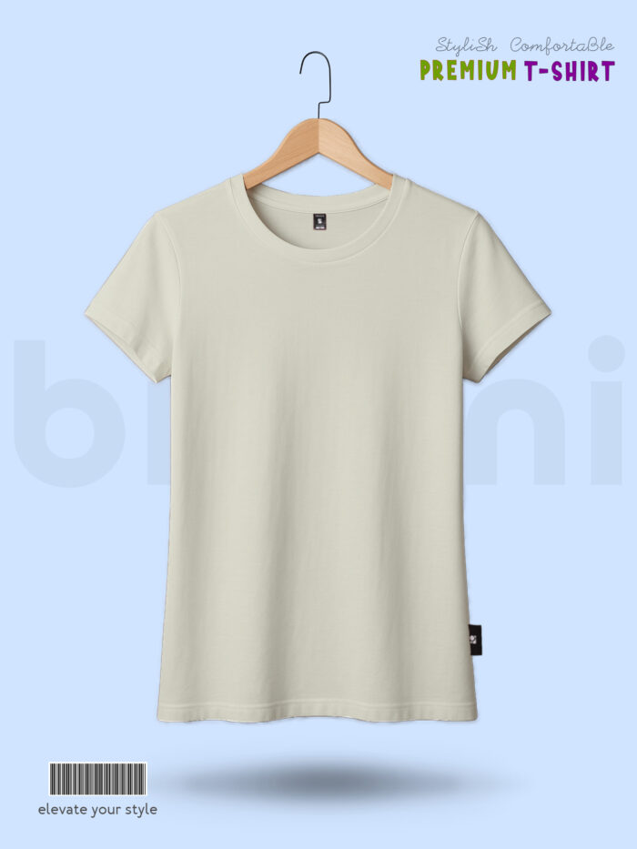 Beige T-Shirt for Women Stylish & Comfortable daily wear