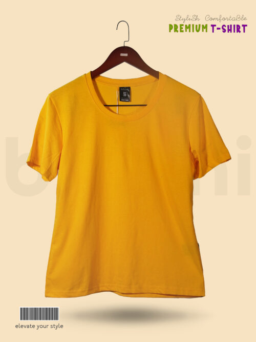 Yellow T-Shirt for Women Stylish & Comfortable