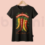 Women T-shirt Spicy Queen - Black