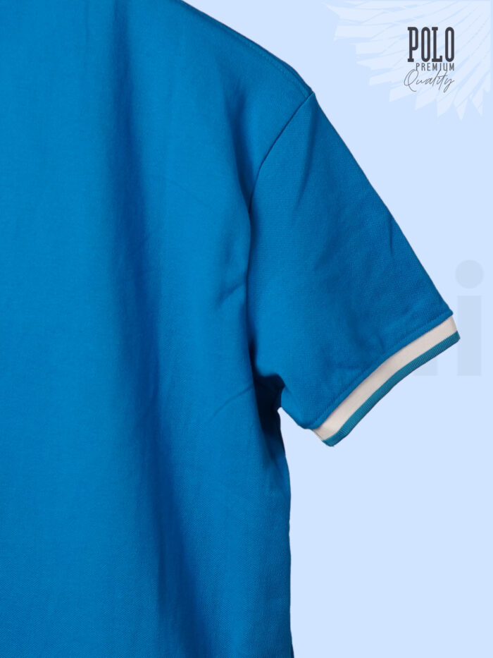Men's Polo T-Shirt – Premium Blue Cotton
