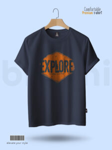 Men's T-Shirt Explore - Navy Blue