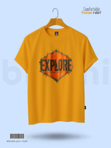 Men's T-Shirt Explore - Yellow