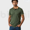 Men's Polo T-Shirt – Bottle Green Cotton