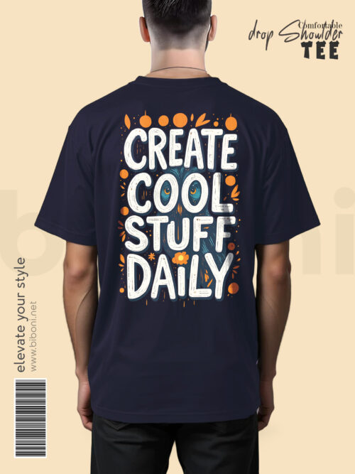 Drop Shoulder t shirt - Create Cool Stuff Daily
