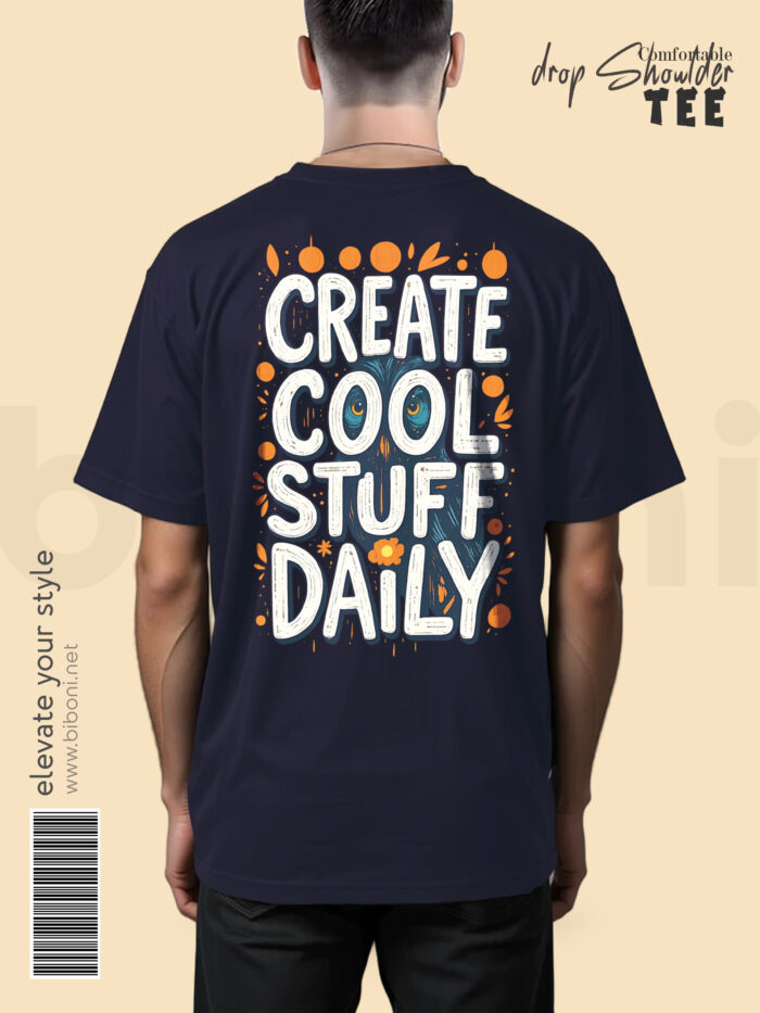Drop Shoulder t shirt - Create Cool Stuff Daily