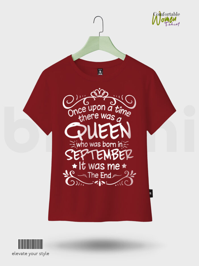 Customize Women T-Shirts - Queen Born