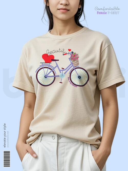 Women T-shirt Bicycle