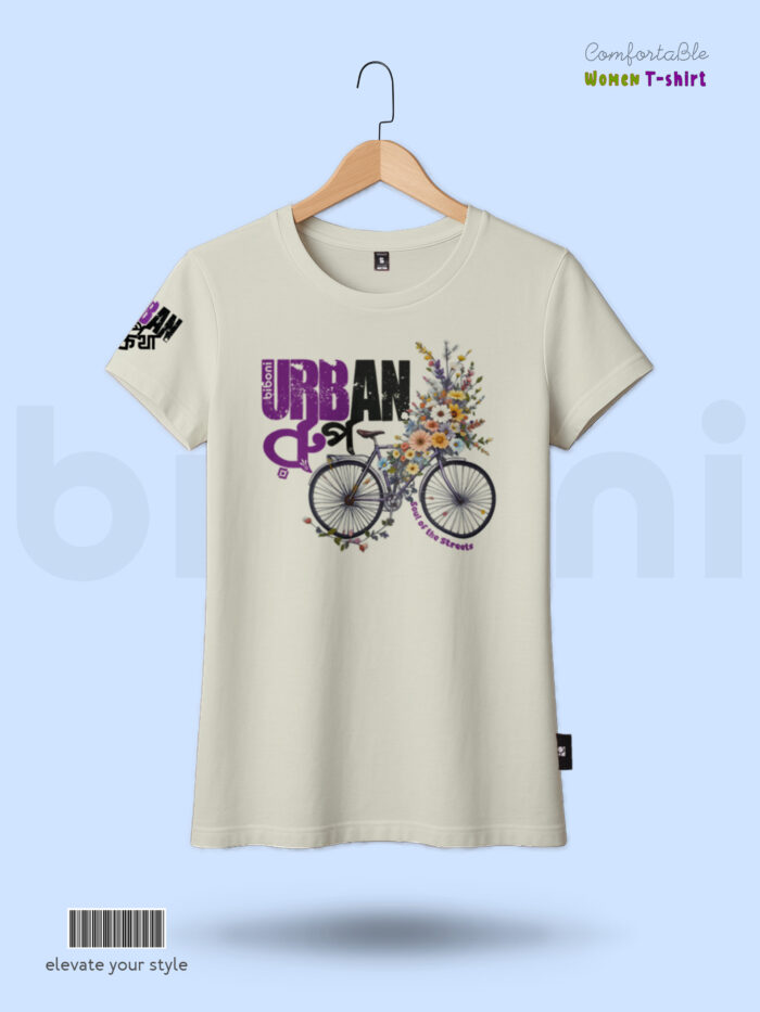 Premium Women T-shirt Bicycle