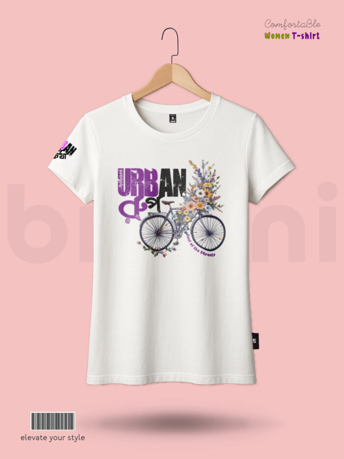 Premium Women T-shirt Bicycle
