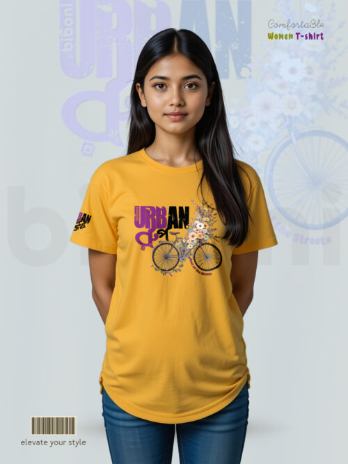 Premium Women T-shirt Bicycle