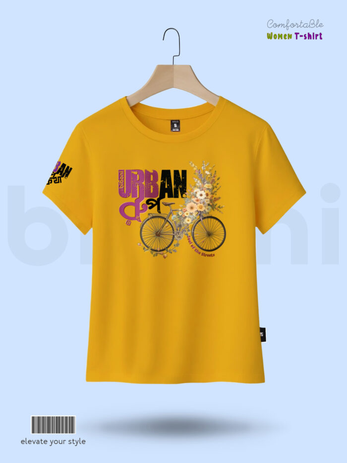 Premium Women T-shirt Bicycle