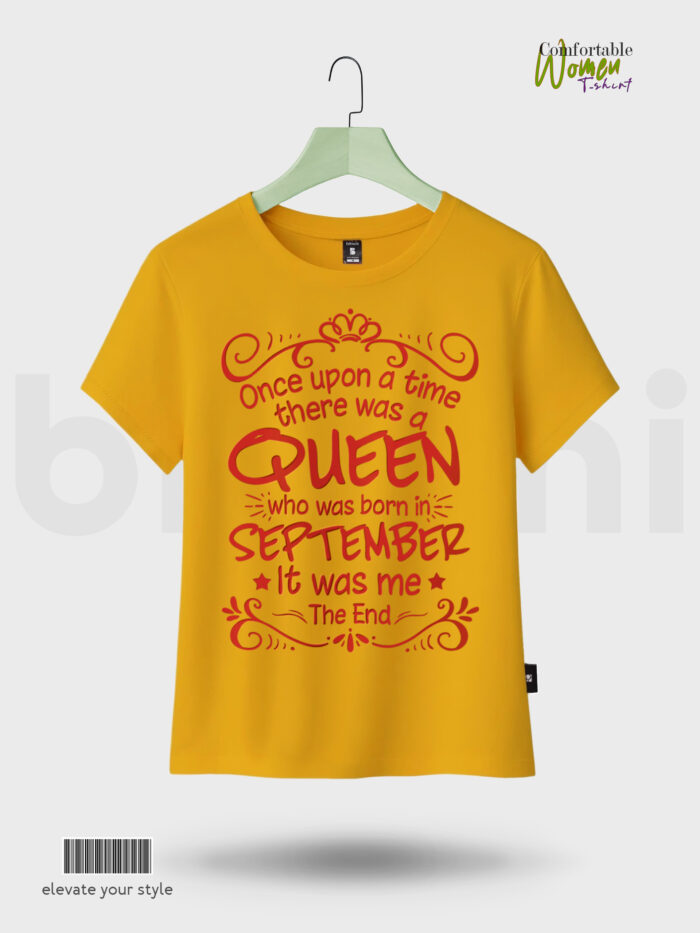 Customize Women T-Shirts - Queen Born