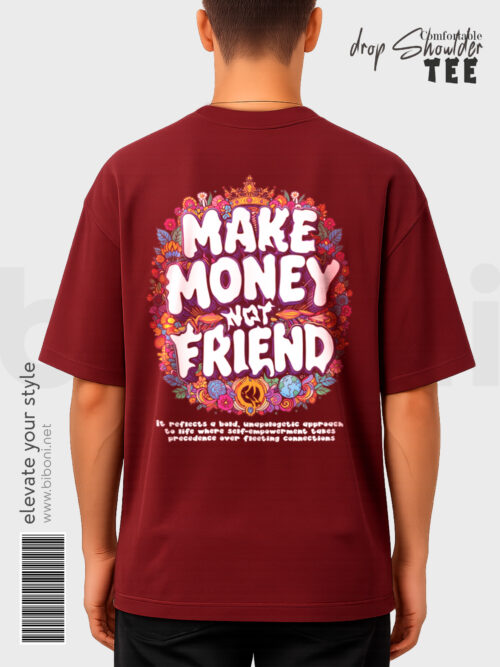 Drop Shoulder t shirt - Make Money