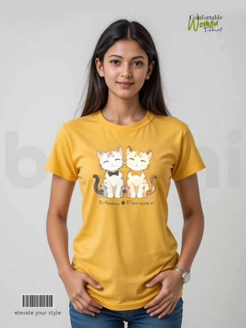 Women T-Shirts - Meow  Forever