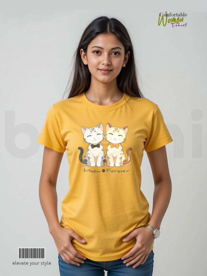 Women T-Shirts - Meow  Forever