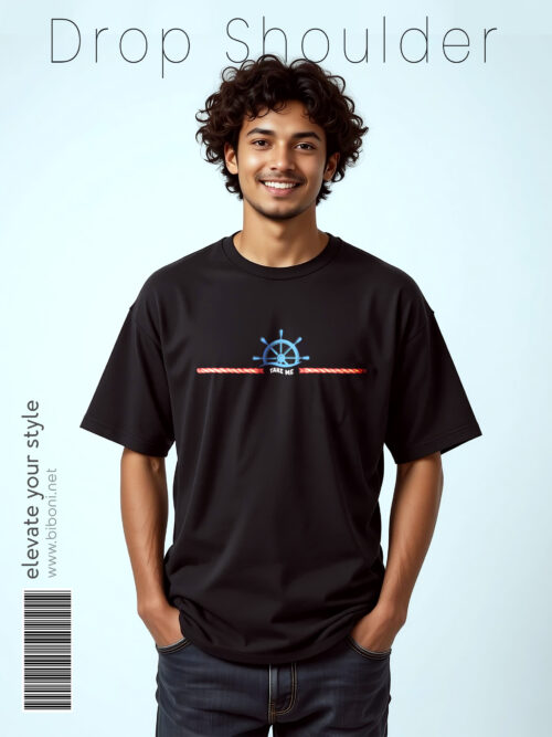 drop shoulder oversize tshirt men Biboni