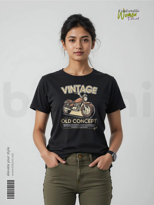 Women T-shirt - Vintage Motor Bike