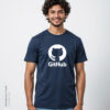 Premium Tshirt- github - Navy Blue