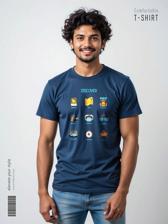 Men Tshirt- Discover Camping