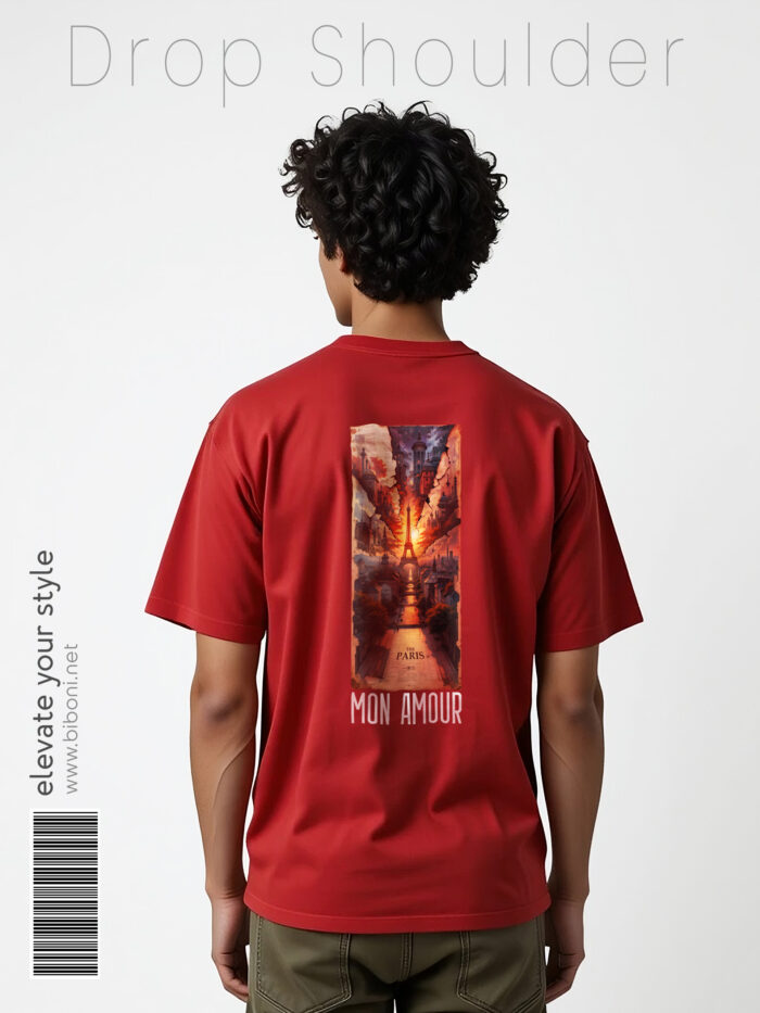Drop Shoulder t shirt - Paris Mon