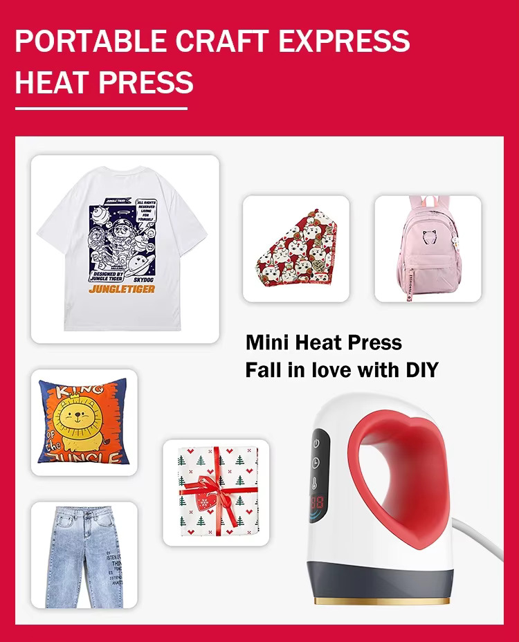 Freesub Mini Heat Press Machine 2x3 Inch Sublimation & DTF Printing 12 Freesub Mini Heat Press Machine 2x3 Inch Sublimation & DTF Printing