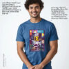 Pohela Boishakh Tshirt - Steel Blue