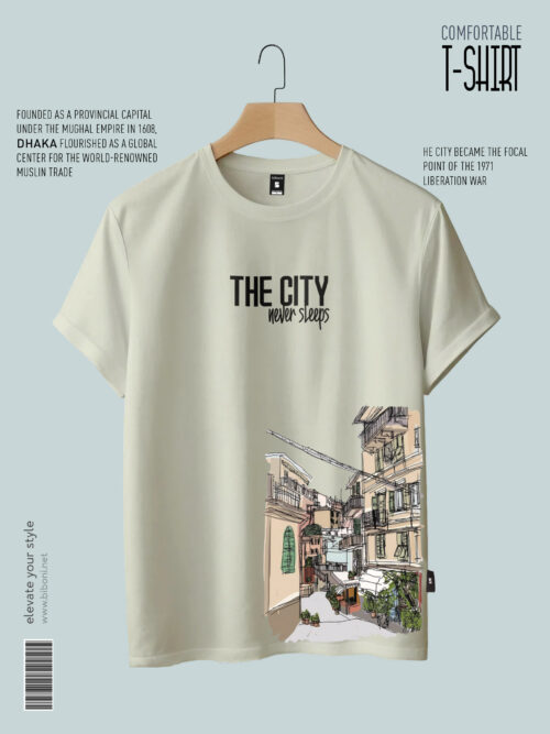 Men Premium T-Shirt - The City building